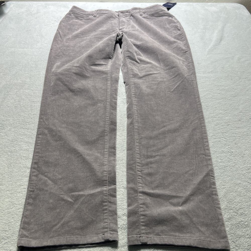 Vintage Corduroy Loose Straight Pants Women Sz 16 36x30 Wide Deadstock Gray